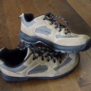 Lands End Women's Shoes Hiking Suede Leather 73778 Tan Outdoors Trail Wilderness